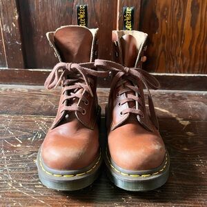 Dr. Martens Brown Lace Up Boots